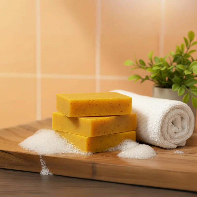 Savon au curcuma naturel – contre l’apparence des taches & hyperpigmentation (+1 OFFERT)