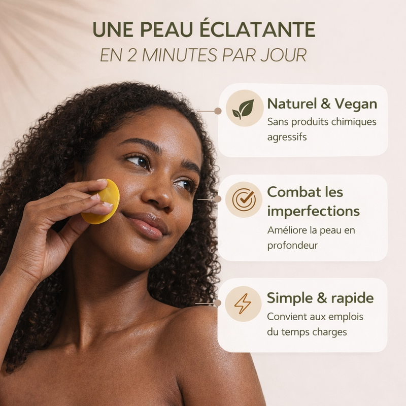 Pads au Curcuma Curme™ : Teint Unifié & Anti-Imperfections